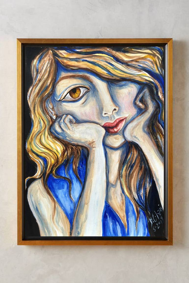 Original Portrait Painting by Belinda Colozzi