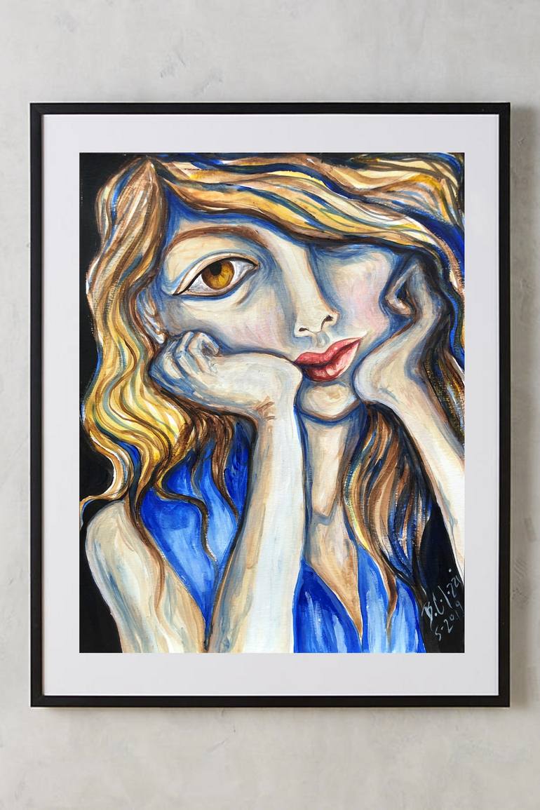 Original Portrait Painting by Belinda Colozzi