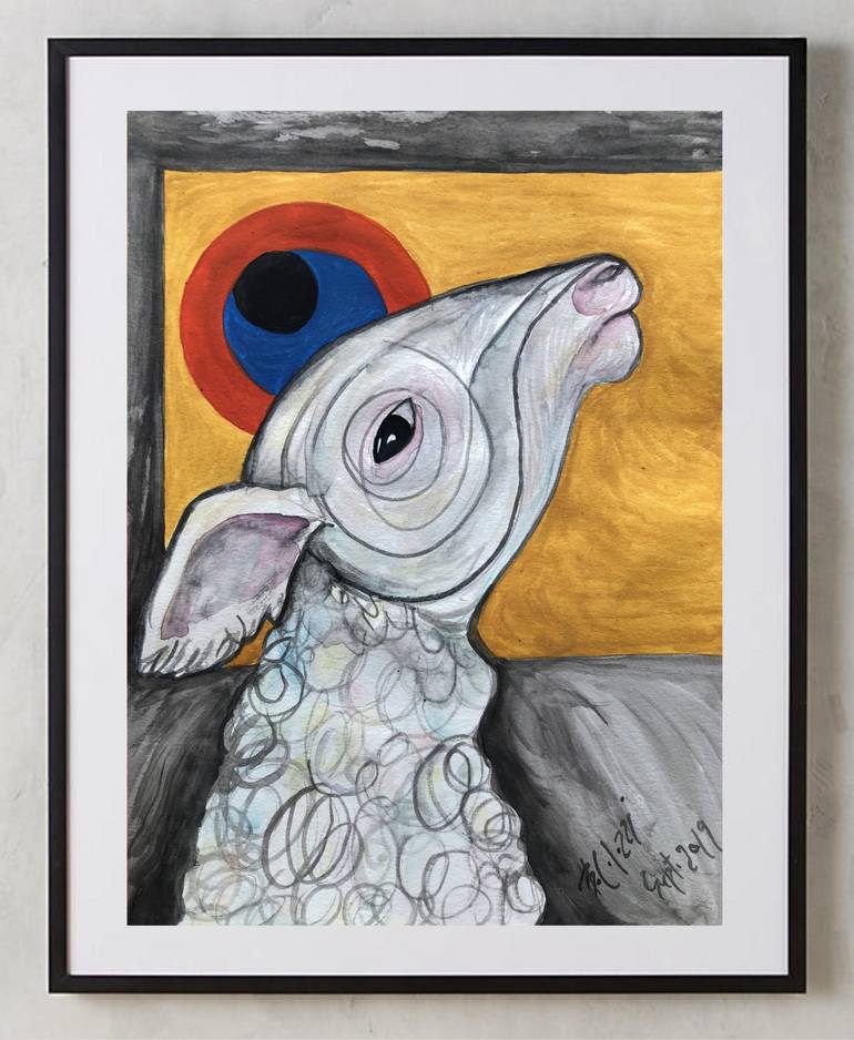 Original Portraiture Animal Painting by Belinda Colozzi