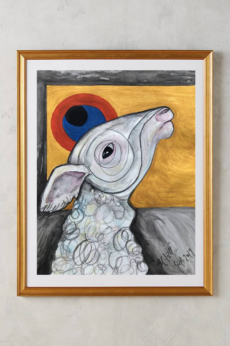 Original Portraiture Animal Painting by Belinda Colozzi