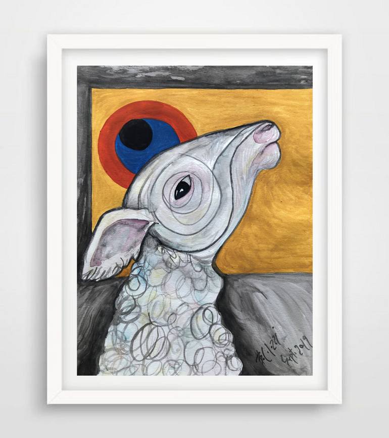 Original Portraiture Animal Painting by Belinda Colozzi