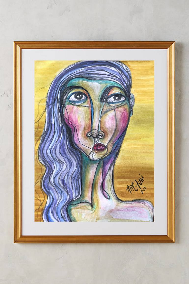 Original Portrait Painting by Belinda Colozzi