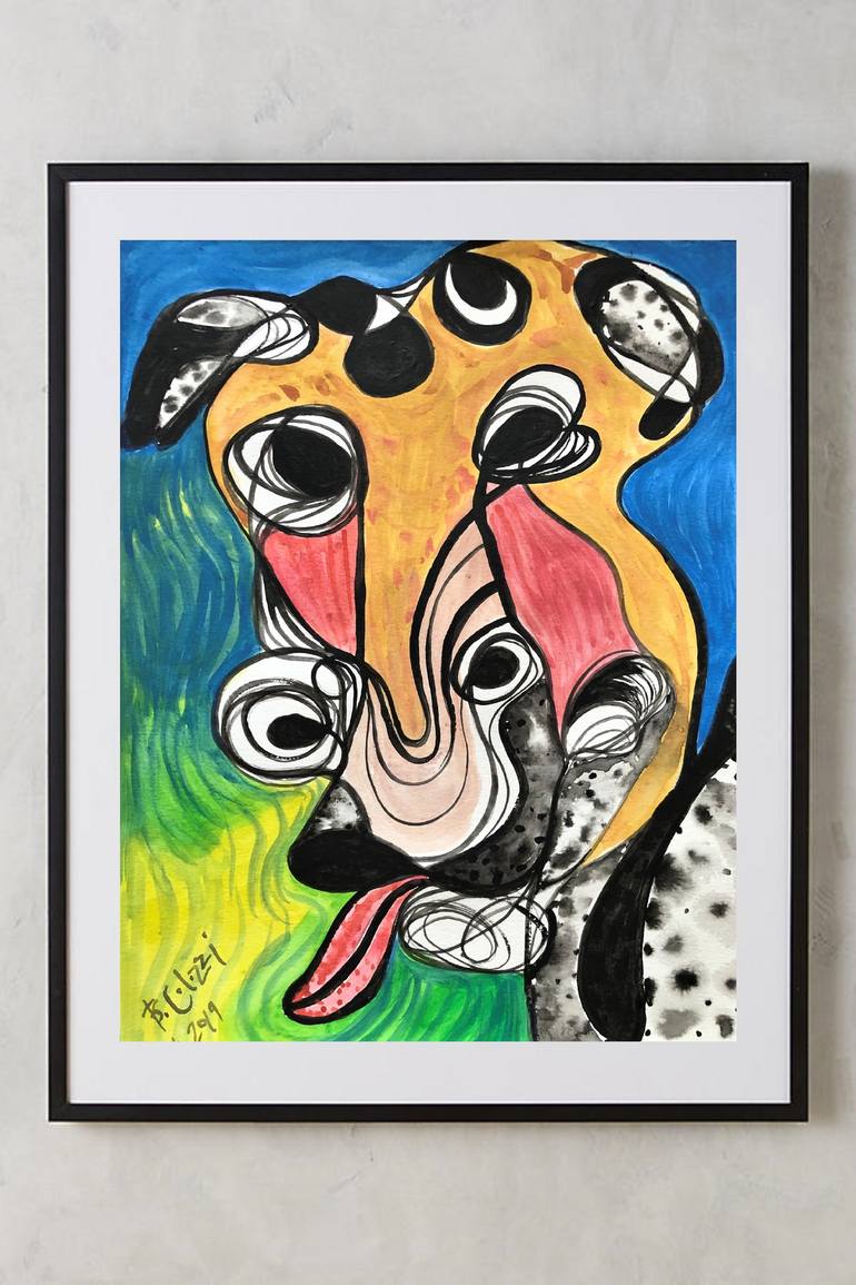 Original Expressionism Animal Painting by Belinda Colozzi