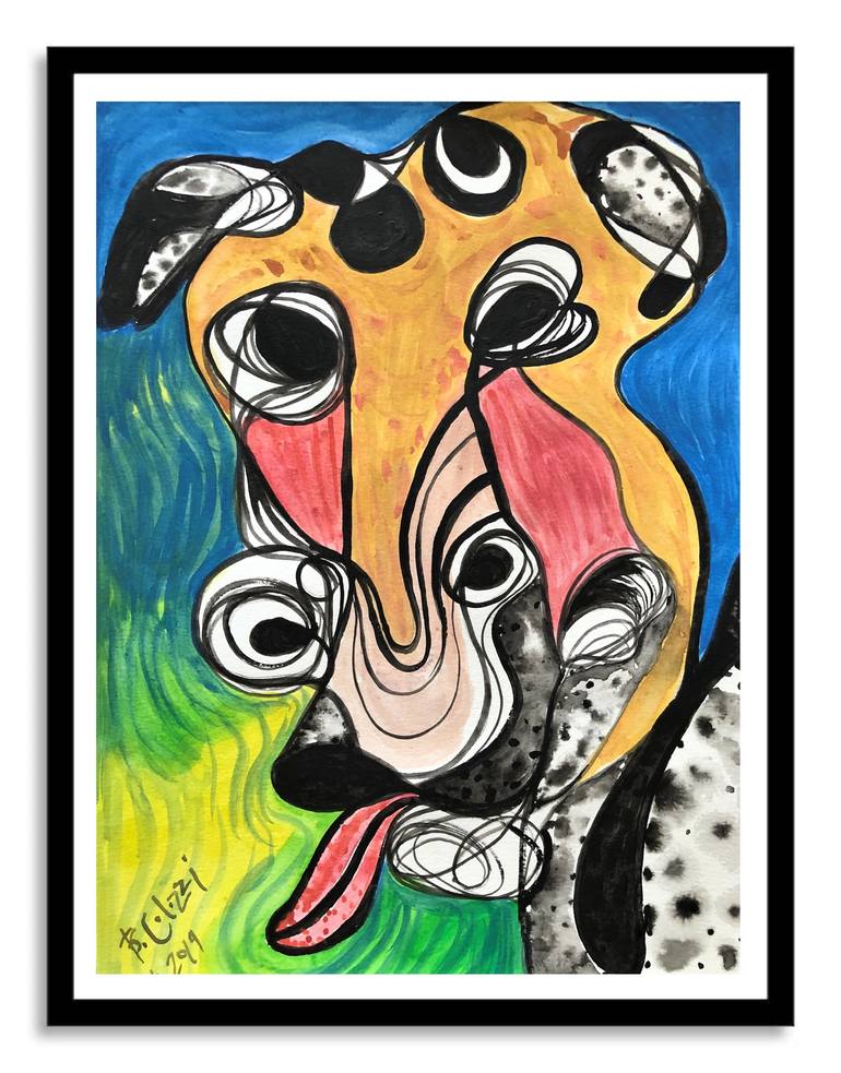 Original Expressionism Animal Painting by Belinda Colozzi