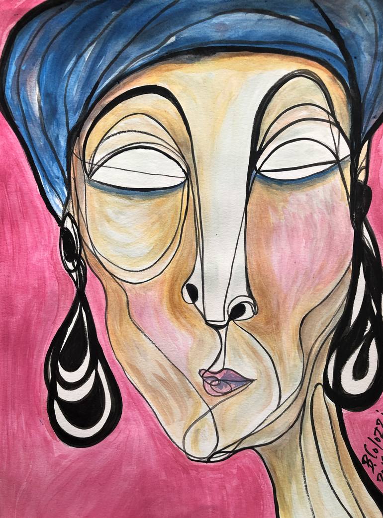 Original Portraiture People Painting by Belinda Colozzi