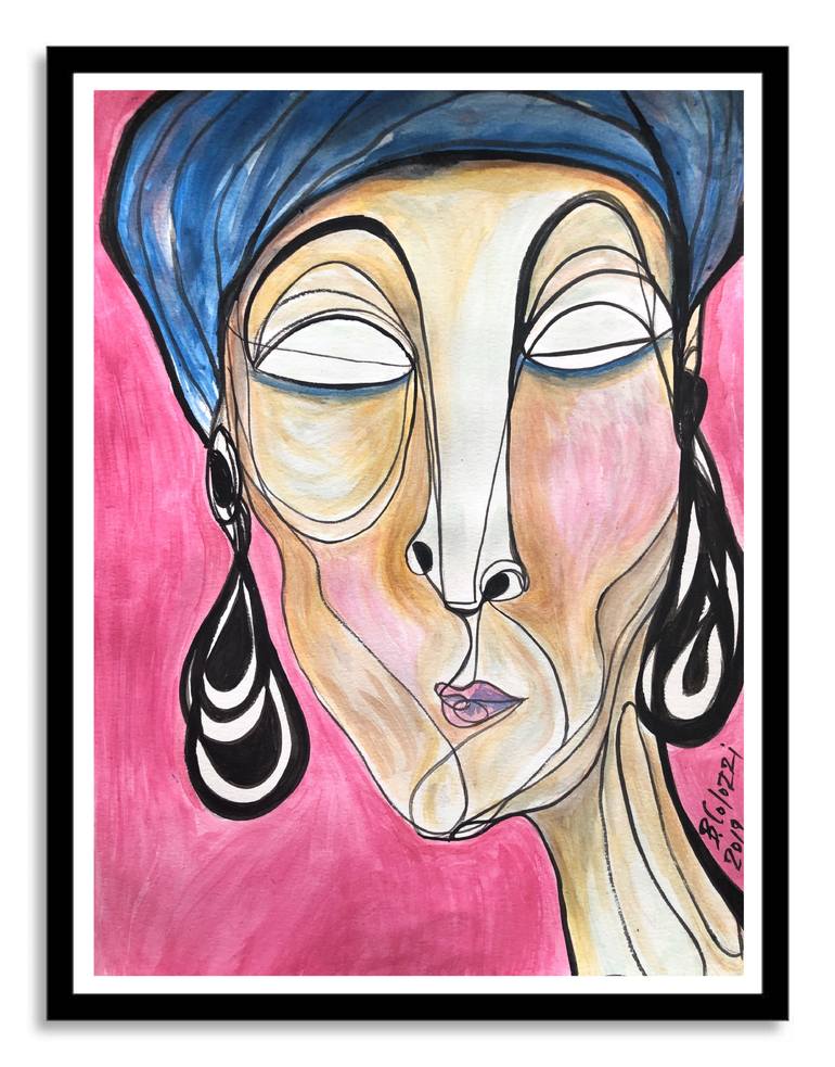 Original Portraiture People Painting by Belinda Colozzi