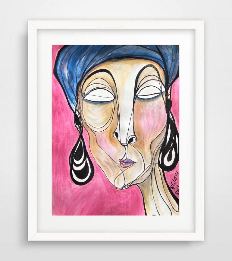 Original Portraiture People Painting by Belinda Colozzi