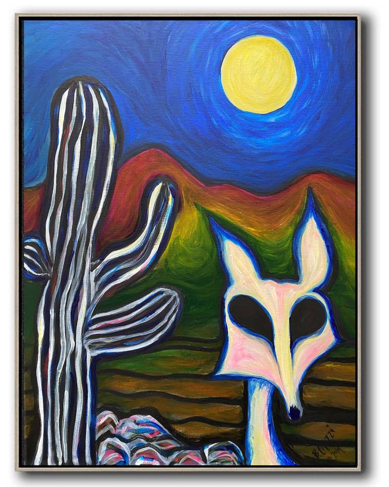 Original Expressionism Animal Painting by Belinda Colozzi