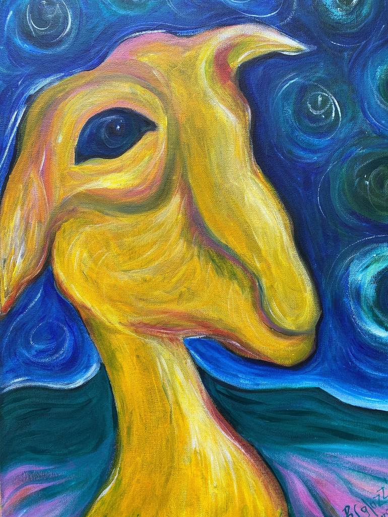 Original Surrealism Animal Painting by Belinda Colozzi