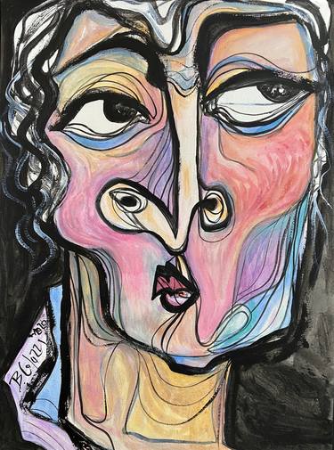 Original Abstract Expressionism Portrait Paintings by Belinda Colozzi