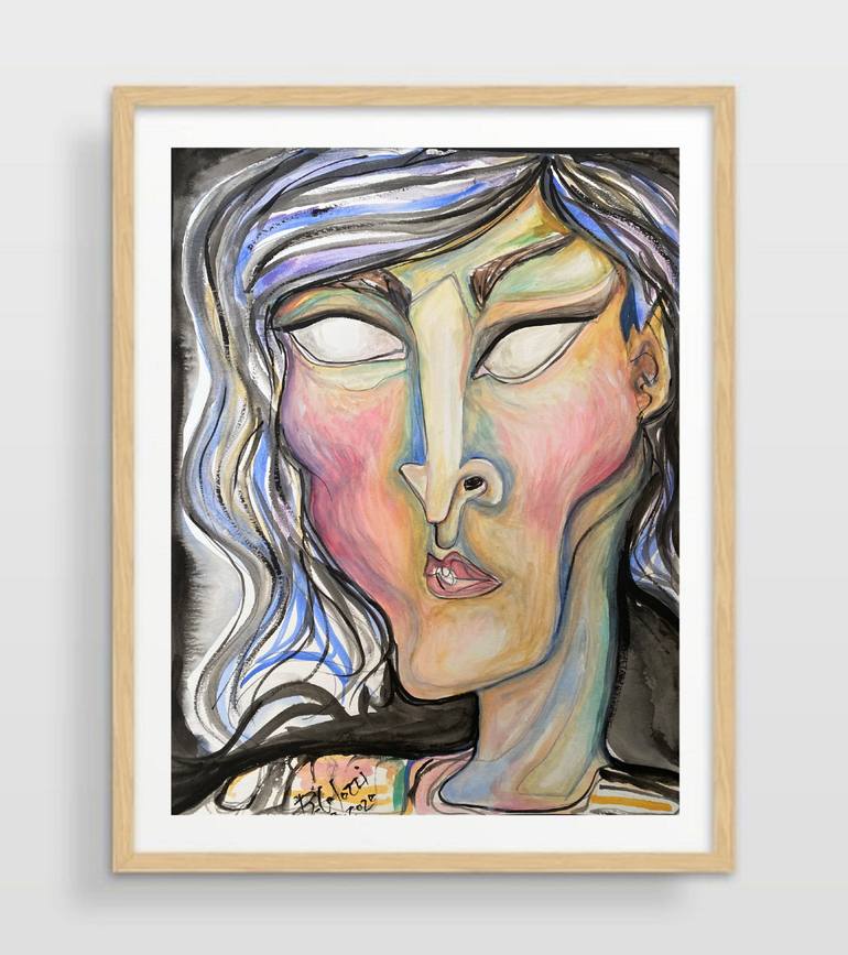 Original Expressionism People Painting by Belinda Colozzi