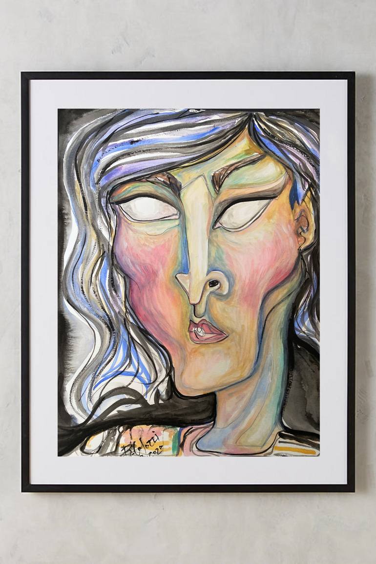 Original Expressionism People Painting by Belinda Colozzi