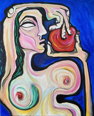 Original Abstract Women Paintings by Belinda Colozzi
