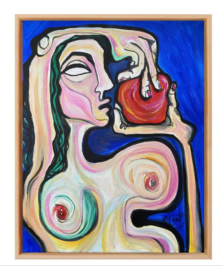 Original Abstract Women Painting by Belinda Colozzi
