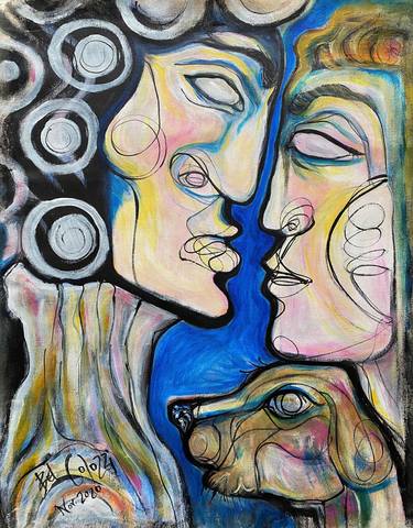 Print of Expressionism Love Paintings by Belinda Colozzi