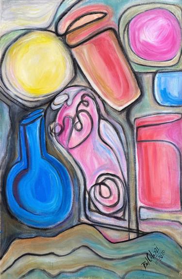 Original Cubism Abstract Paintings by Belinda Colozzi