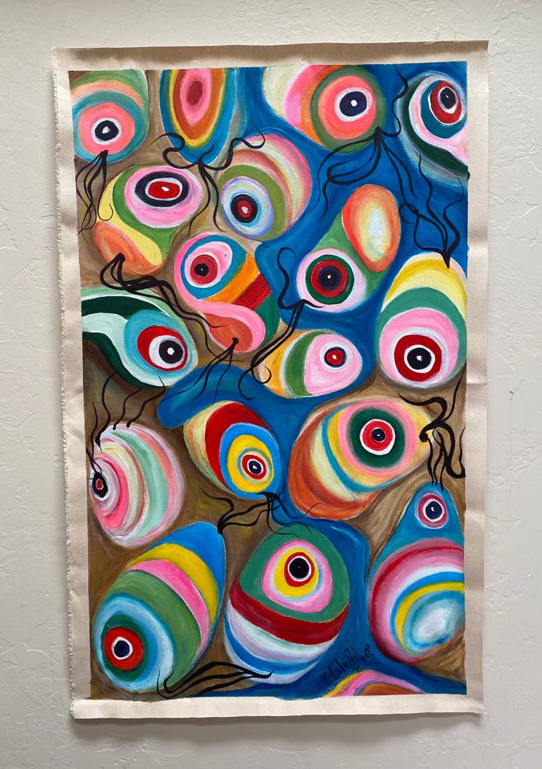 Original Abstract Expressionism Abstract Painting by Belinda Colozzi