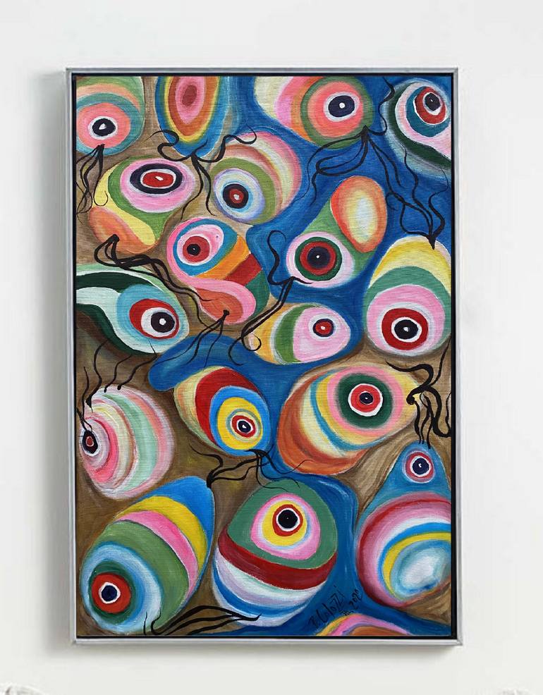 Original Abstract Expressionism Abstract Painting by Belinda Colozzi