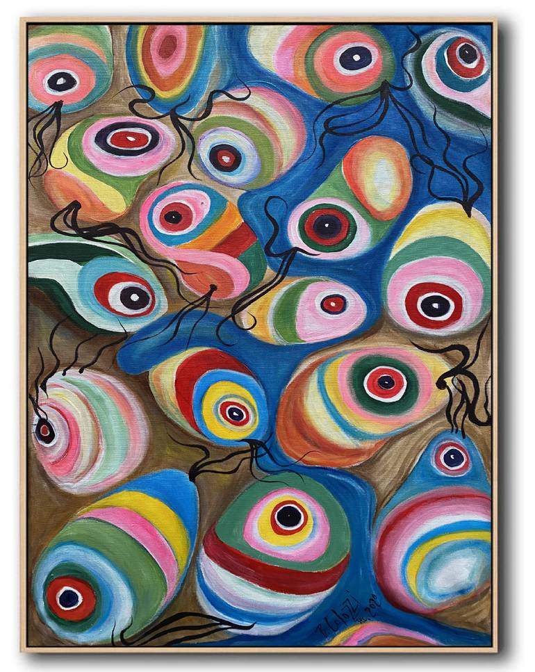 Original Abstract Expressionism Abstract Painting by Belinda Colozzi