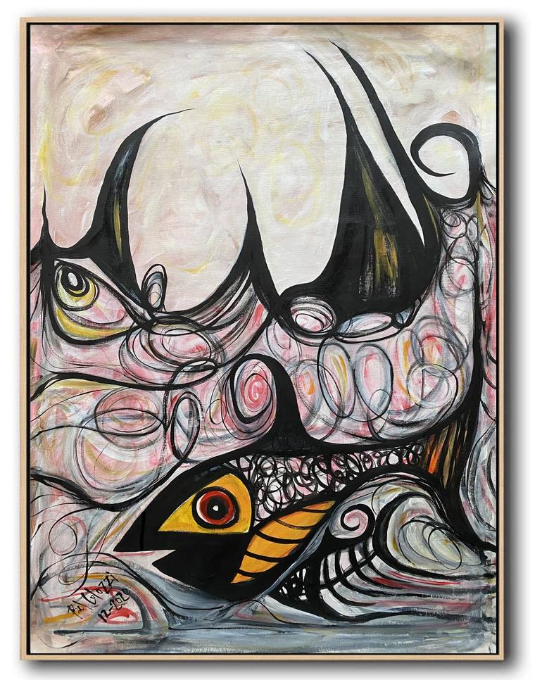 Original Fish Painting by Belinda Colozzi