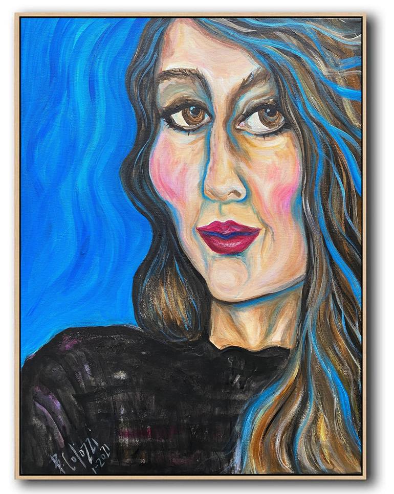 Original Portraiture Portrait Painting by Belinda Colozzi