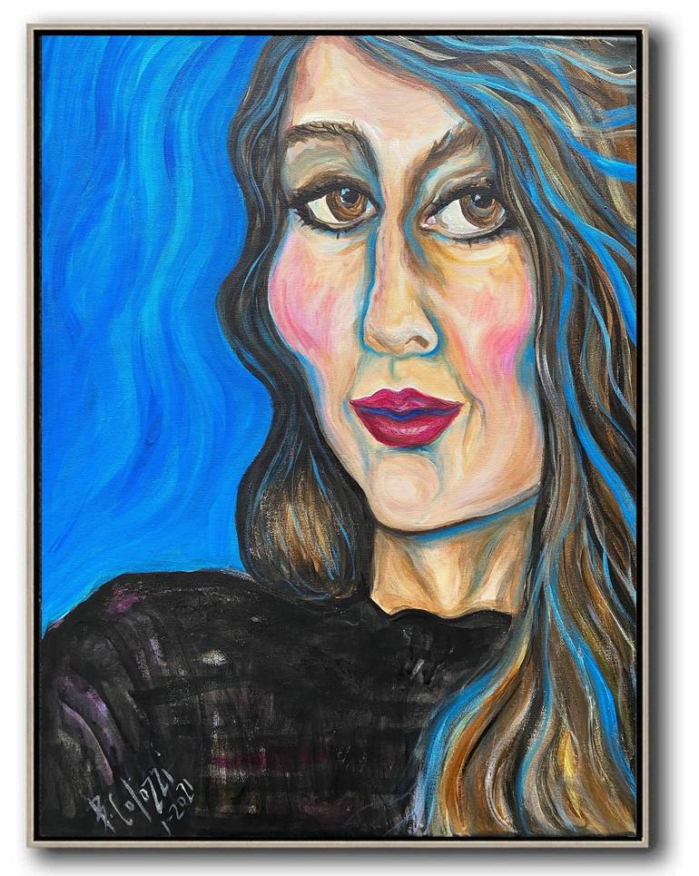 Original Portraiture Portrait Painting by Belinda Colozzi