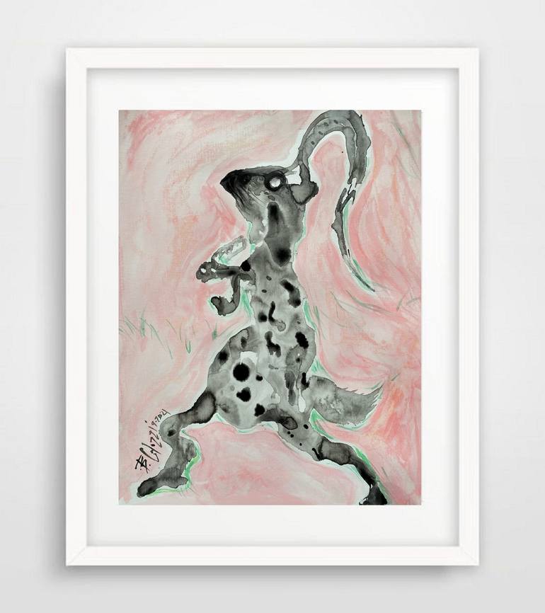 Original Abstract Animal Painting by Belinda Colozzi
