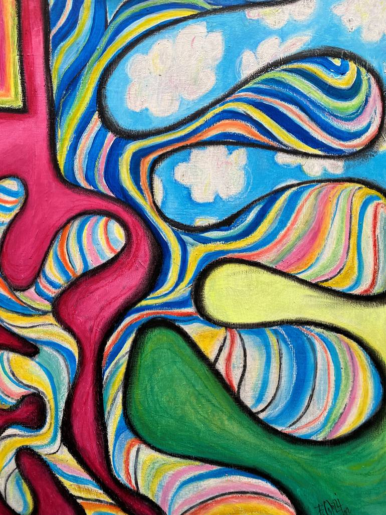 Original Abstract Landscape Painting by Belinda Colozzi