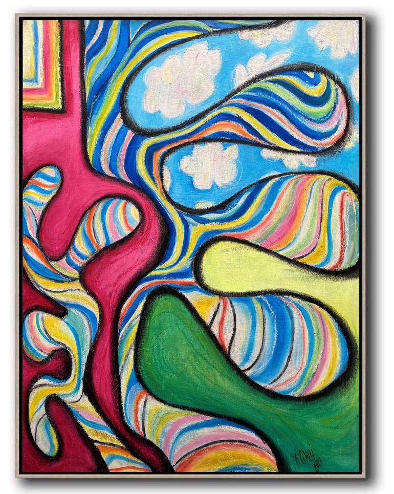 Original Abstract Landscape Painting by Belinda Colozzi
