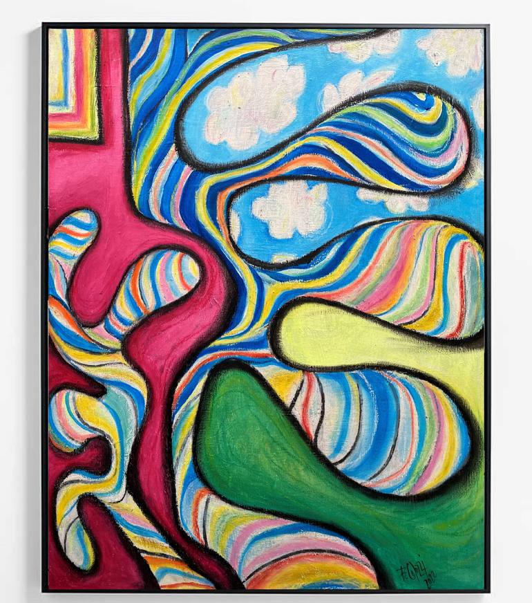 Original Abstract Landscape Painting by Belinda Colozzi