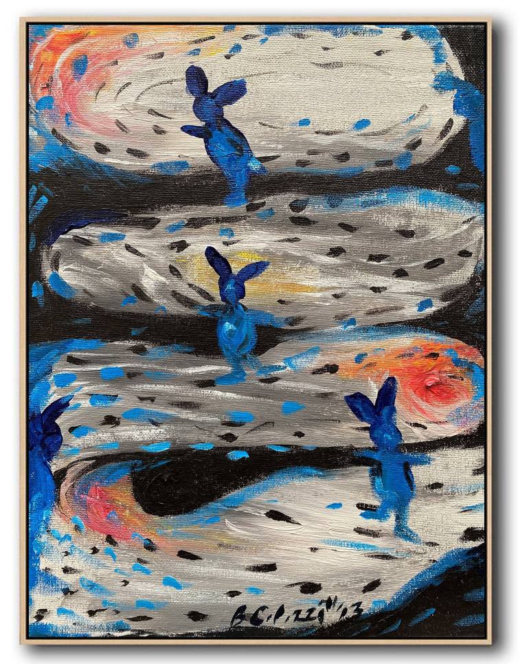Original Abstract Expressionism Animal Painting by Belinda Colozzi