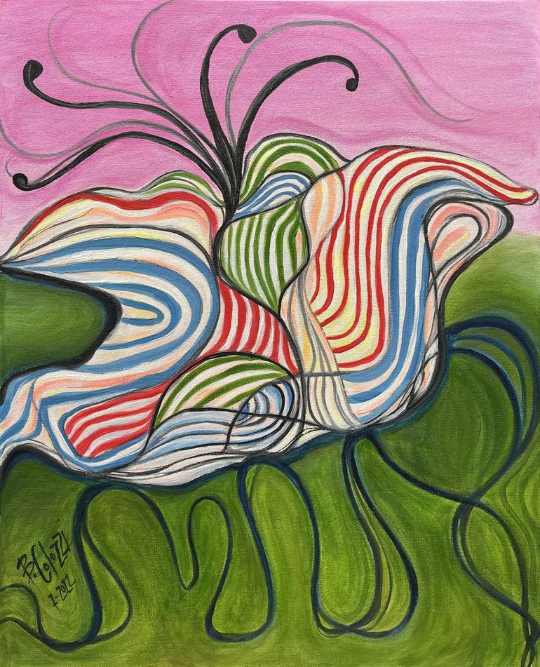 Eres una Flor/ You are a Flower Original Painting by belinda colozzi