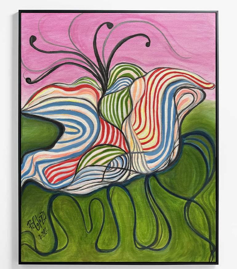 Original Abstract Expressionism Abstract Painting by Belinda Colozzi