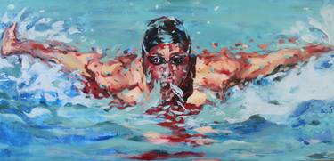 Original Figurative Sport Paintings by Daniella Queirolo