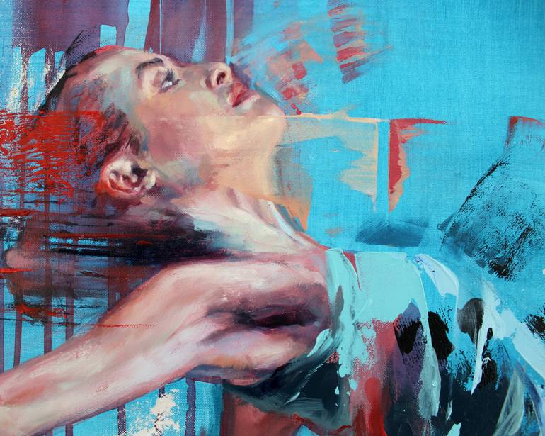 Original Expressionism Women Painting by Daniella Queirolo