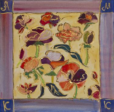 Print of Art Deco Floral Paintings by Anna Ganelin-Mansohn
