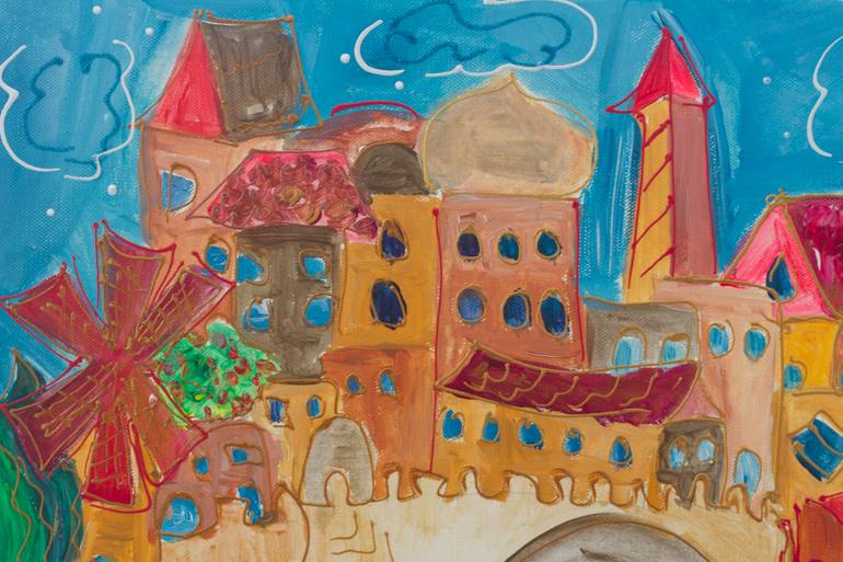 Original Art Deco Landscape Painting by Anna Ganelin-Mansohn