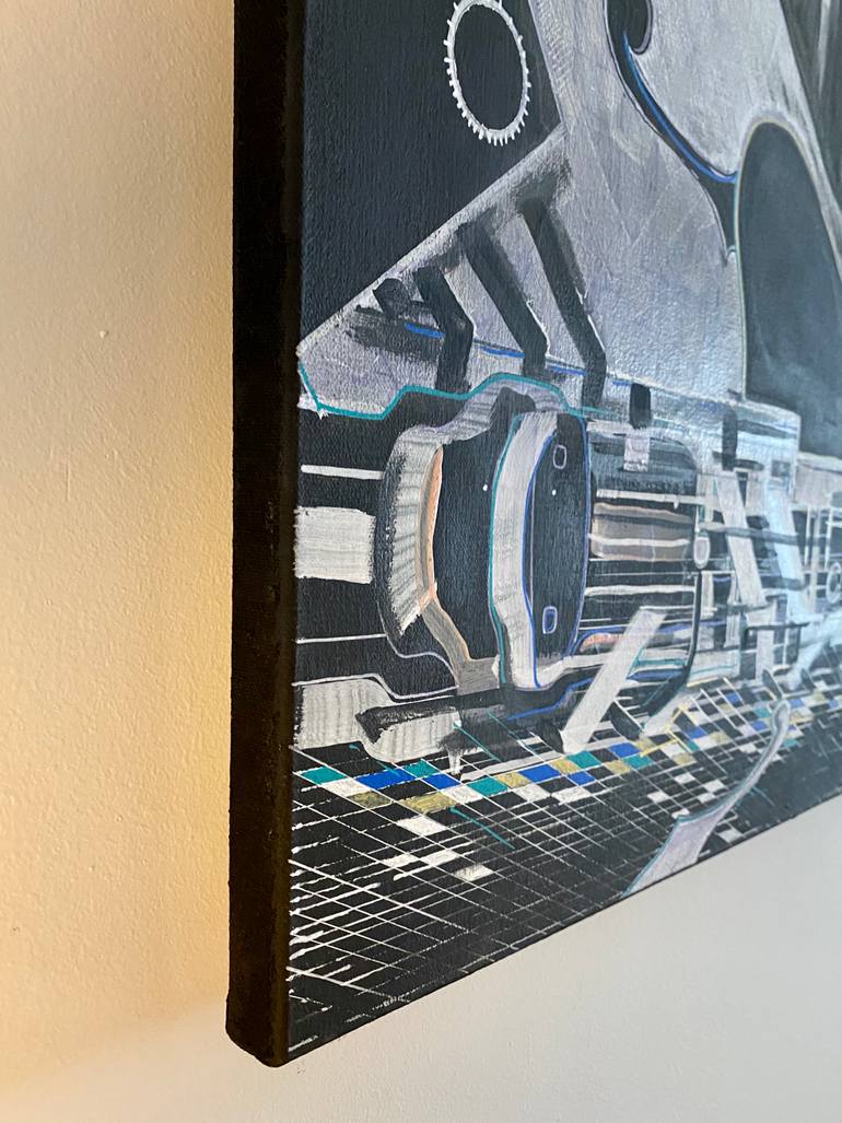 Original Abstract Music Painting by Viktor M Georgiev