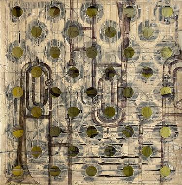Original Conceptual Abstract Painting by Viktor M Georgiev