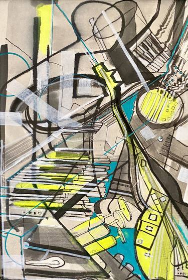 Original Abstract Geometric Drawing by Viktor M Georgiev