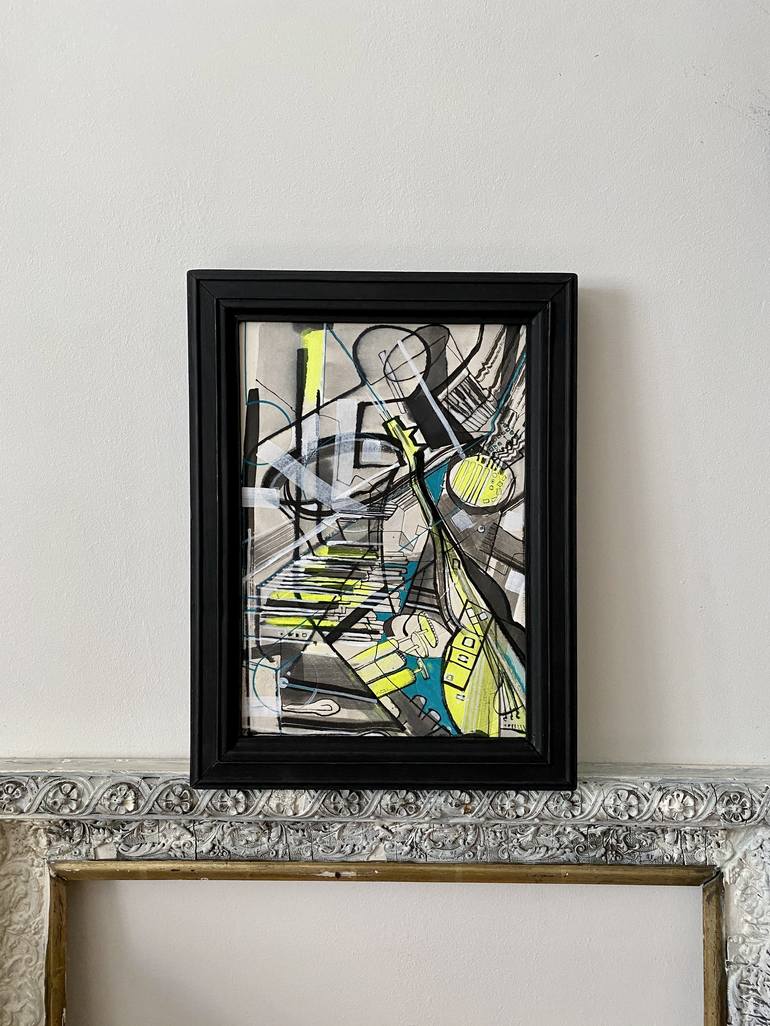 Original Abstract Geometric Drawing by Viktor M Georgiev