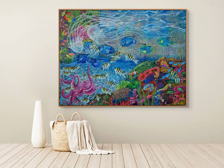 Original Abstract Nature Painting by Sabrina J Squires