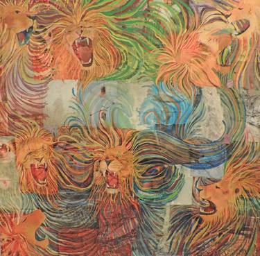 Original Abstract Animal Paintings by Sabrina J Squires