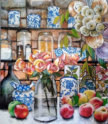 Original Expressionism Still Life Paintings by Sabrina J Squires