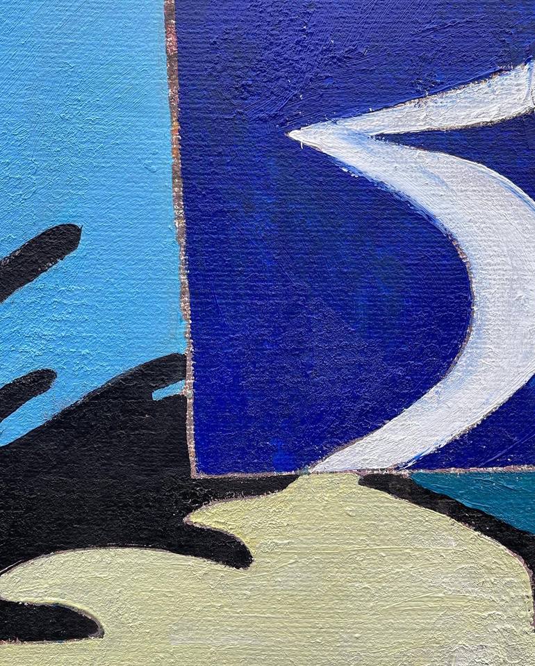 Original Conceptual People Painting by Janos Huszti