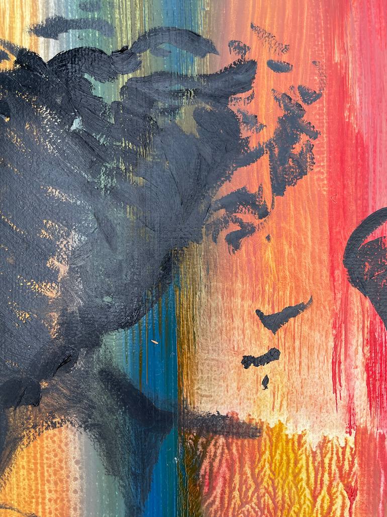Original Figurative People Painting by Janos Huszti