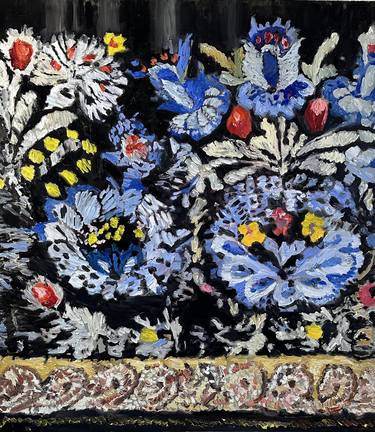 Original Floral Paintings by János Huszti