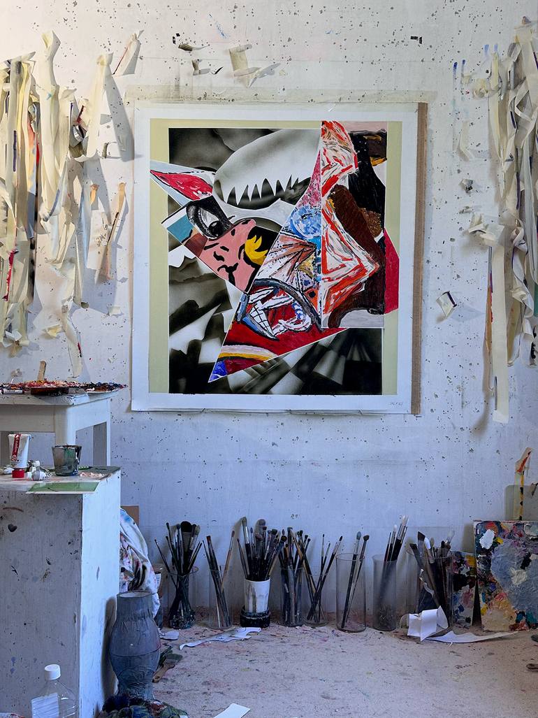 Original Conceptual Animal Painting by Janos Huszti