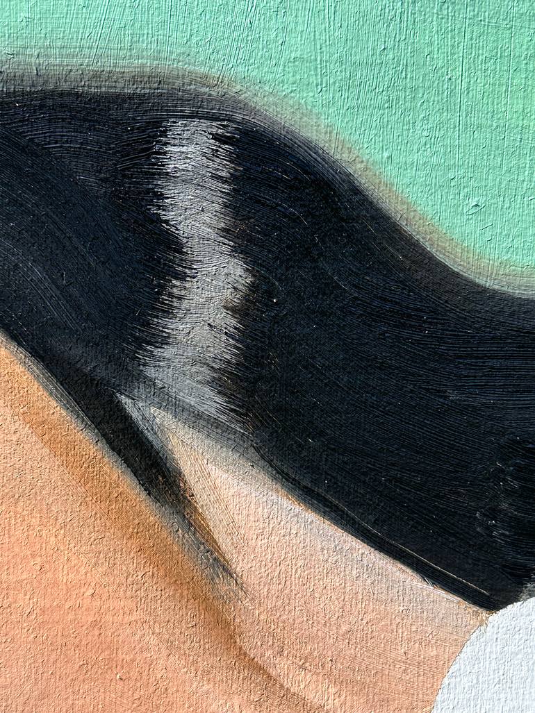 Original Conceptual People Painting by Janos Huszti