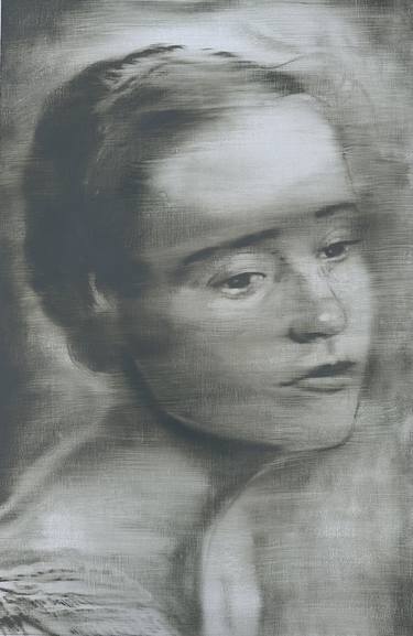Original Figurative Women Paintings by János Huszti